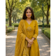 Beautiful New Anarkali dress/gown with pant & Beautiful Dupatta for festive occasion Yellow