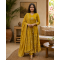 Beautiful New Anarkali dress/gown with pant & Beautiful Dupatta for festive occasion Yellow