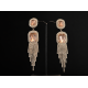 American Diamond(AD) Earrings Cubic Alloy Drops & Danglers - Pink