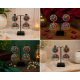 Traditional Indian Alloy Jhumki Earring-Multicolor