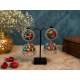 Traditional Indian Alloy Jhumki Earring-Multicolor