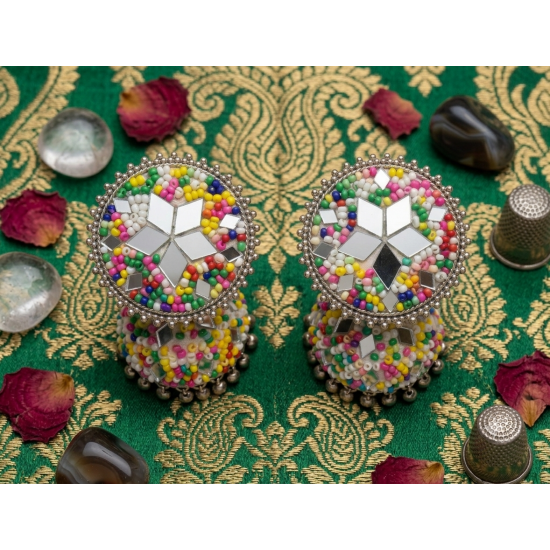 Colorful Jhumka Earrings Jhumki Earring- Multicolor