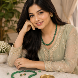 Jaipur Gemstone Necklace-Green