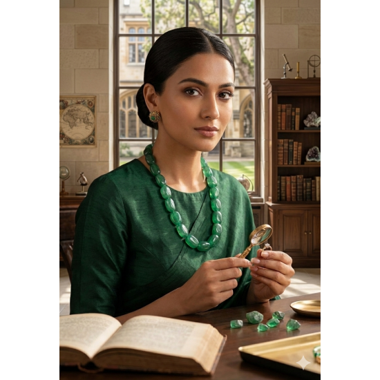 Jaipur Gemstone Necklace-Green