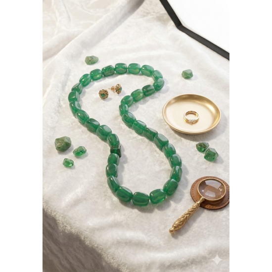 Jaipur Gemstone Necklace-Green