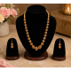 Antique gold-toned Ball necklace with matching filigree drop earrings-Grey