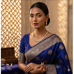Traditional Kundan Bead Studded Polki Necklace Set