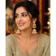 Kundan White Bead Jhumka Earrings | Heavy Party Wear Jewellery Beads Brass Jhumki Earring-Red