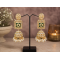 Kundan White Bead Jhumka Earrings | Heavy Party Wear Jewellery Beads Brass Jhumki Earring-Green