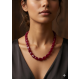 Jaipur Gemstone Necklace-Maroon