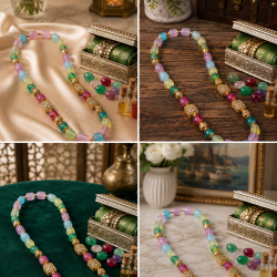 Jaipur Gemstone Necklace-Multicolor
