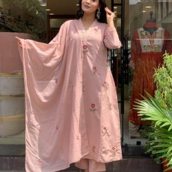 Straight Kurti with plazzo & dupatta