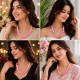 Jaipur Gemstone Necklace-Pink