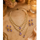 Kundan Necklace set_Express your love and emotions for each other by wearing this jewelry-Purple